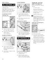 Предварительный просмотр 13 страницы Siemens ultraSense plus WFXD8400UC Operating, Care And Installation Instructions Manual