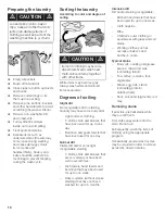 Предварительный просмотр 17 страницы Siemens ultraSense plus WFXD8400UC Operating, Care And Installation Instructions Manual