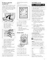 Preview for 8 page of Siemens ultraSense WFXD5200UC Operating, Care And Installation Instructions Manual