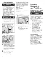 Preview for 17 page of Siemens ultraSense WFXD5200UC Operating, Care And Installation Instructions Manual