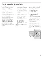 Preview for 58 page of Siemens ultraSense WFXD5200UC Operating, Care And Installation Instructions Manual