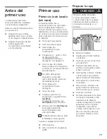 Preview for 74 page of Siemens ultraSense WFXD5200UC Operating, Care And Installation Instructions Manual