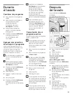 Preview for 82 page of Siemens ultraSense WFXD5200UC Operating, Care And Installation Instructions Manual