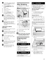 Предварительный просмотр 21 страницы Siemens ultraSense WFXD5202UC Operating, Care And Installation Instructions Manual