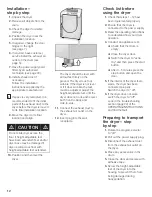 Preview for 13 page of Siemens ULTRASENSE WTXD5300US Operating, Care And Installation Instructions Manual