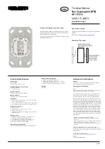 Предварительный просмотр 1 страницы Siemens UP 117C12 Technical Manual