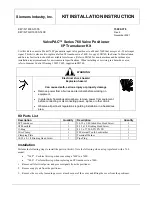 Preview for 1 page of Siemens ValvePAC Series Installation Instruction