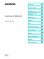 Preview for 2 page of Siemens VersiCharge Operating Instructions Manual