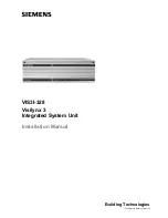 Preview for 1 page of Siemens VIS3I-328 Installation Manual