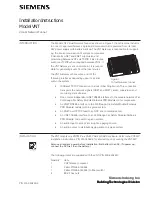 Siemens VNT Installation Instructions Manual preview