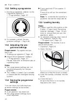 Предварительный просмотр 40 страницы Siemens WA14LQHVZA User Manual And Installation Instructions