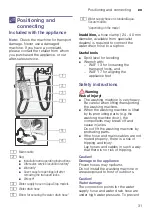 Preview for 31 page of Siemens WAK282M8SN Instruction Manual And Installation Instructions