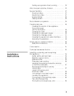 Preview for 3 page of Siemens Washing machine Operating Instructions And Installation