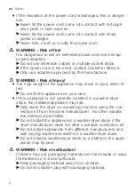 Preview for 6 page of Siemens WAU28S42ES User Manual And Assembly Instructions