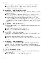 Preview for 8 page of Siemens WAU28S42ES User Manual And Assembly Instructions