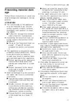 Preview for 11 page of Siemens WAU28S42ES User Manual And Assembly Instructions