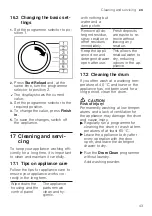 Preview for 43 page of Siemens WAU28S80GB User Manual And Installation Instructions