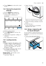 Preview for 45 page of Siemens WAX28EH1GB User Manual And Installation Instructions