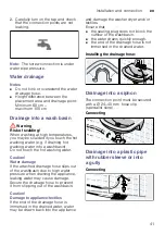 Предварительный просмотр 41 страницы Siemens WD14H490AU Instruction Manual And Installation Instructions