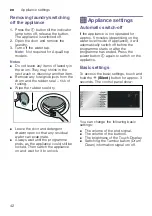 Предварительный просмотр 42 страницы Siemens WD14U561TR User Manual And Installation Instructions