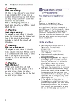 Preview for 6 page of Siemens WD15G421HK Instruction Manual And Installation Instructions