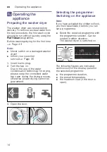 Preview for 14 page of Siemens WD15G421HK Instruction Manual And Installation Instructions