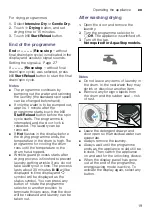 Preview for 19 page of Siemens WD15G421HK Instruction Manual And Installation Instructions