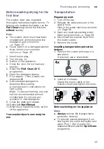 Preview for 43 page of Siemens WD15G421HK Instruction Manual And Installation Instructions