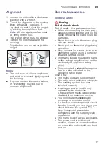 Preview for 17 page of Siemens WD15G422GB Instruction Manual And Installation Instructions