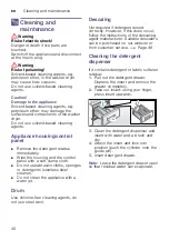 Preview for 40 page of Siemens WD15G422GB Instruction Manual And Installation Instructions