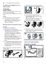 Preview for 14 page of Siemens WD15G440TR Instruction Manual And Installation Instructions