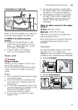 Preview for 15 page of Siemens WD15G440TR Instruction Manual And Installation Instructions