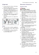 Preview for 17 page of Siemens WD15G440TR Instruction Manual And Installation Instructions