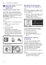 Preview for 14 page of Siemens WD15G441DN Instruction Manual And Installation Instructions