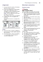 Предварительный просмотр 17 страницы Siemens WD15G442DN Instruction Manual And Installation Instructions