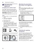 Предварительный просмотр 26 страницы Siemens WD15G442DN Instruction Manual And Installation Instructions