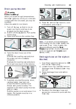 Предварительный просмотр 41 страницы Siemens WD15G442DN Instruction Manual And Installation Instructions