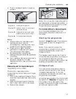 Preview for 17 page of Siemens WD15H520GB Instruction Manuals