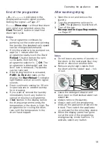 Preview for 19 page of Siemens WD15H542EU Instruction Manual And Installation Instructions