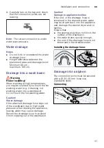 Preview for 41 page of Siemens WD15H542EU Instruction Manual And Installation Instructions