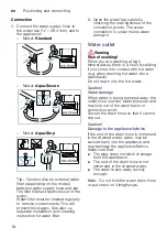 Preview for 18 page of Siemens WD4HU541DN Instruction Manual And Installation Instructions