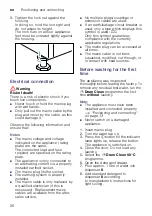 Preview for 20 page of Siemens WD4HU541DN Instruction Manual And Installation Instructions