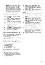 Preview for 27 page of Siemens WD4HU541DN Instruction Manual And Installation Instructions