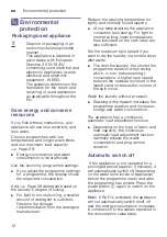 Preview for 12 page of Siemens WD4HU541ES Instruction Manual And Installation Instructions