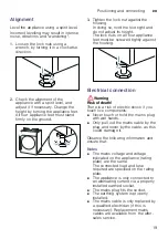 Preview for 19 page of Siemens WD4HU541ES Instruction Manual And Installation Instructions