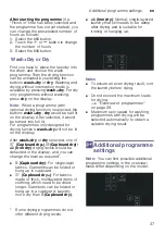 Preview for 37 page of Siemens WD4HU541ES Instruction Manual And Installation Instructions