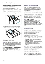 Предварительный просмотр 42 страницы Siemens WD4HU541EU Instruction Manual And Installation Instructions