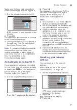 Предварительный просмотр 47 страницы Siemens WD4HU541EU Instruction Manual And Installation Instructions