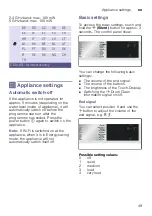 Предварительный просмотр 49 страницы Siemens WD4HU541EU Instruction Manual And Installation Instructions