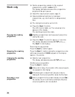 Preview for 24 page of Siemens WDI1441 Instruction Manual And Installation Instructions